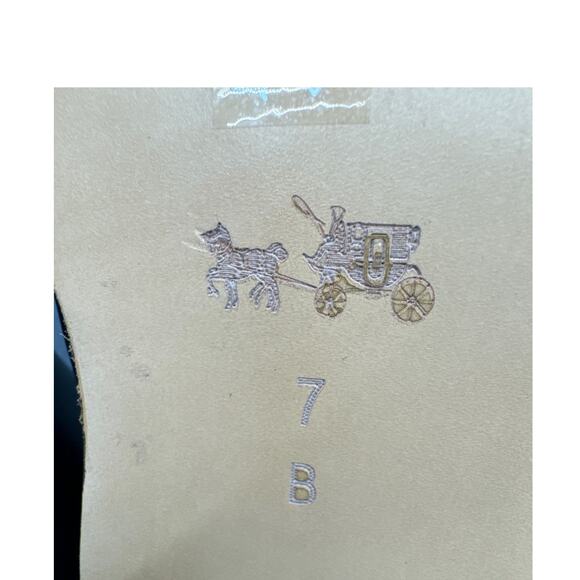 Coach Black Leather Silver Toggle Side Zip Ankle Boot Women 7 - Picture 6 of 8